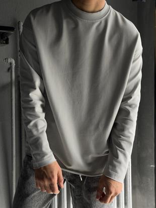 oversize iki iplik uzun kol 