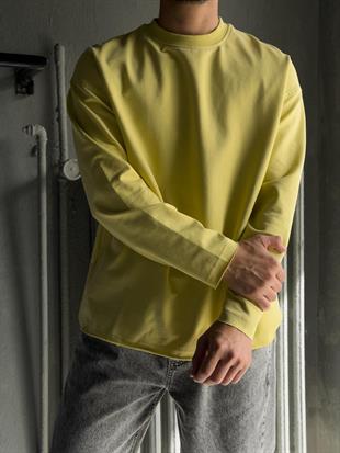 oversize iki iplik uzun kol 