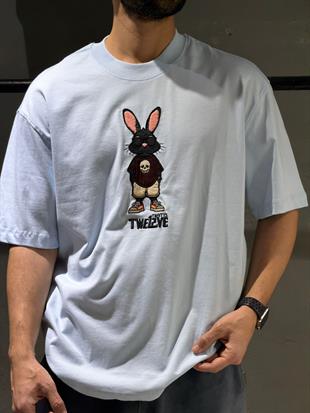 oversize nakışlı  tişort