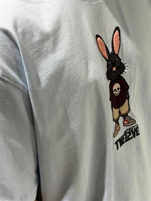 oversize nakışlı  tişort