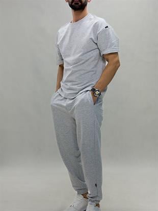 Oversize paça lastikli iki iplik takım