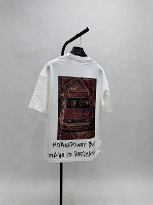 Oversize Punch Printing T-shirt