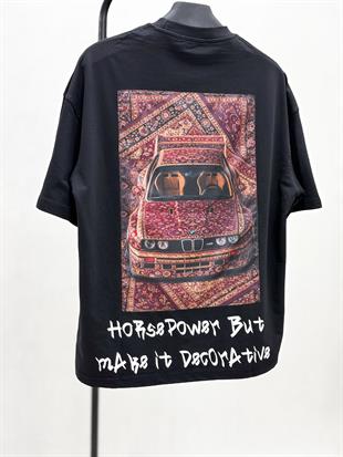 Oversize Punch Printing T-shirt