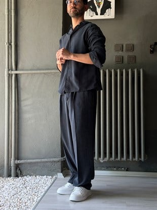 Oversize Tensel Kumaş Alt-üst Takım