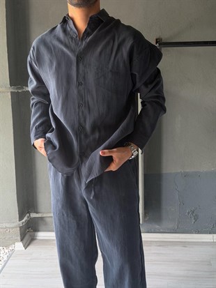 Oversize Tensel Kumaş Alt-üst Takım