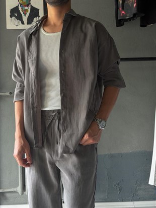Oversize Tensel Kumaş Alt-üst Takım