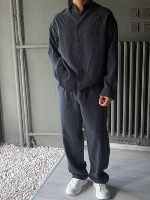 Oversize Tensel Kumaş Alt-üst Takım