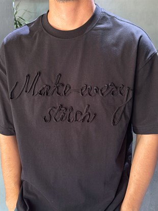 Oversize Yazılı T-shirt
