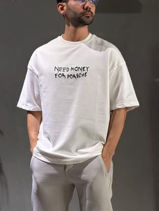 Overszie Baskılı Patch Printing T-shirt