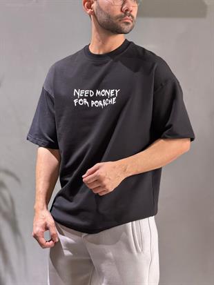 Overszie Baskılı Patch Printing T-shirt