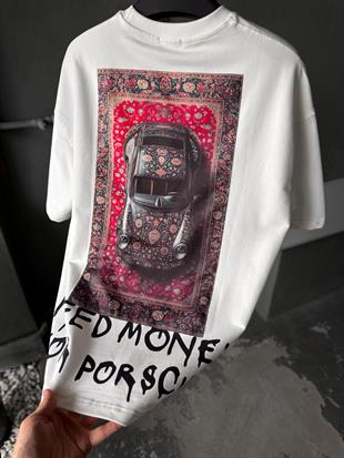 Overszie Baskılı Patch Printing T-shirt