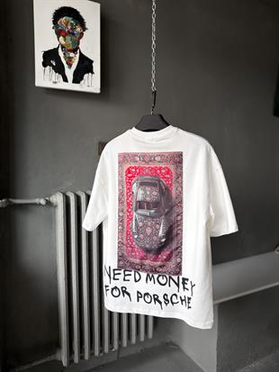 Overszie Baskılı Patch Printing T-shirt