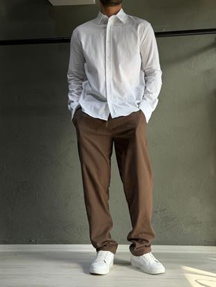 pamuk keten rahat gömlek