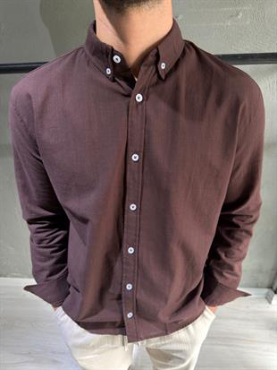 pamuk keten rahat gömlek