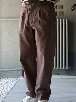 Rahat Kalıp Yazlık Keten Pantolon