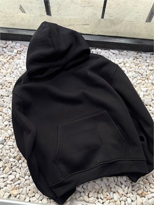 Şardonlu Oversize Nakışlı ve Baskılı Sweatshirt