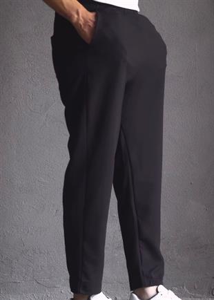SİYAH İNCE YAZLIK PANTALON