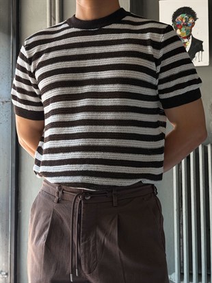 Triko Örme Kumaş Casual T-shirt