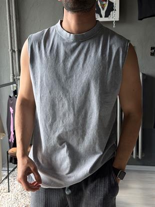 Yıkamalı Oversize Atlet