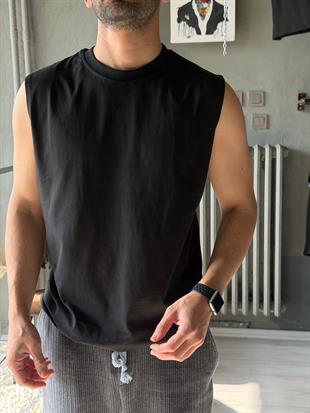 Yıkamalı Oversize Atlet