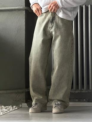 Yıkamalı Super Baggy Kot Pantolon