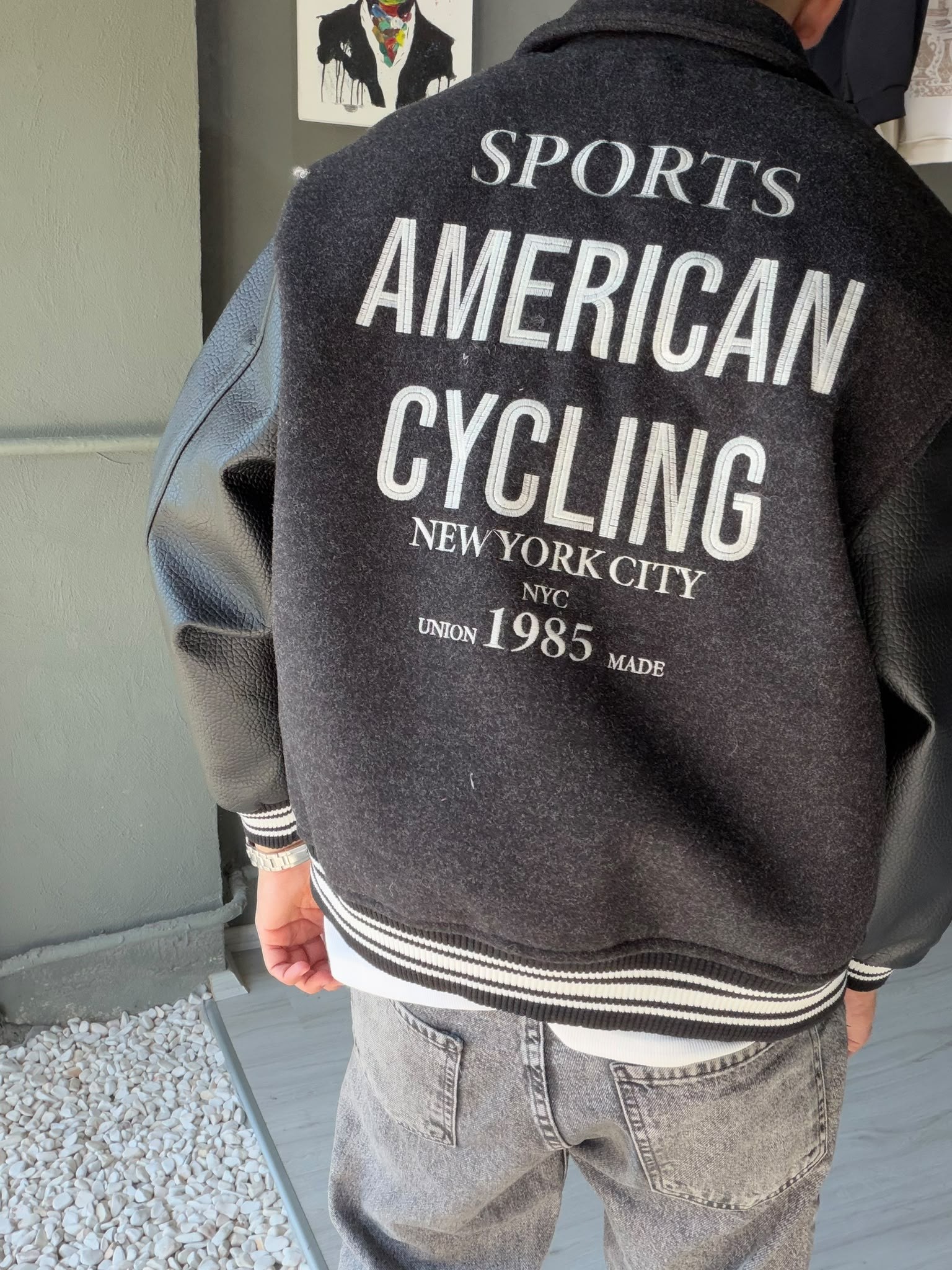 American Cycling Oversize College Ceket