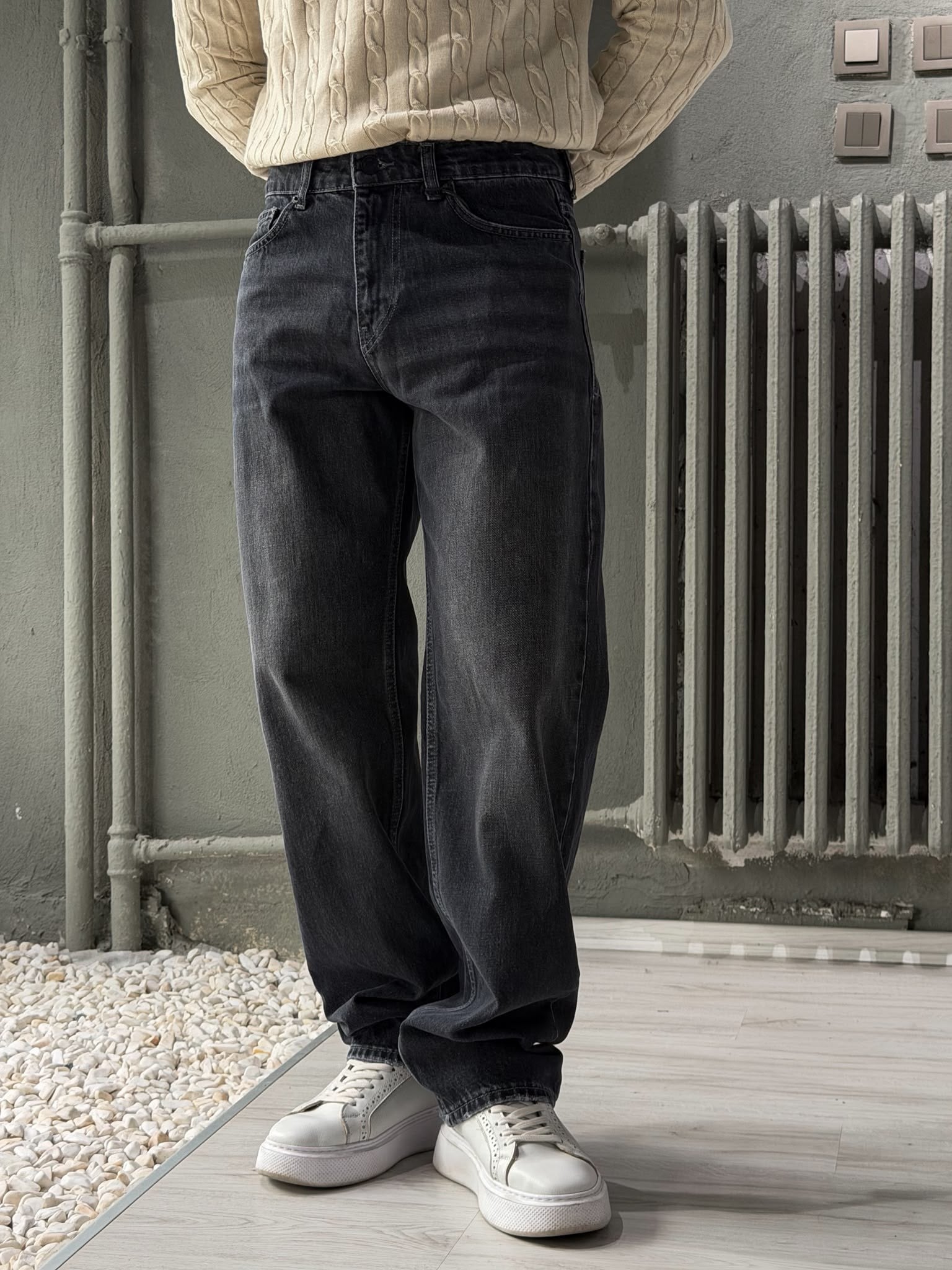 Baggy Fit Kot Pantolon