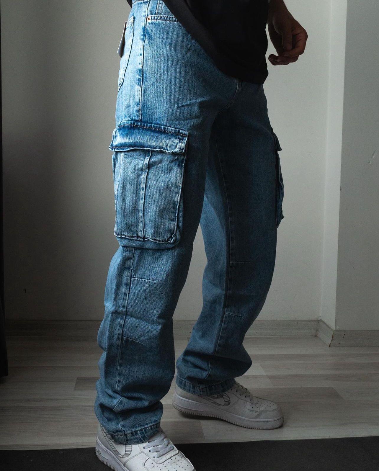 Baggy kargo cepli jean1
