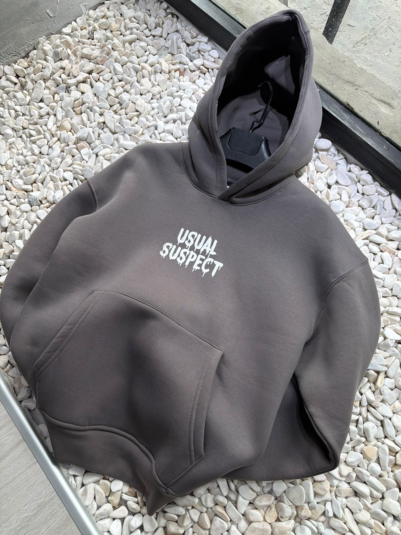 Oversize baskı detaylı sweatshırt