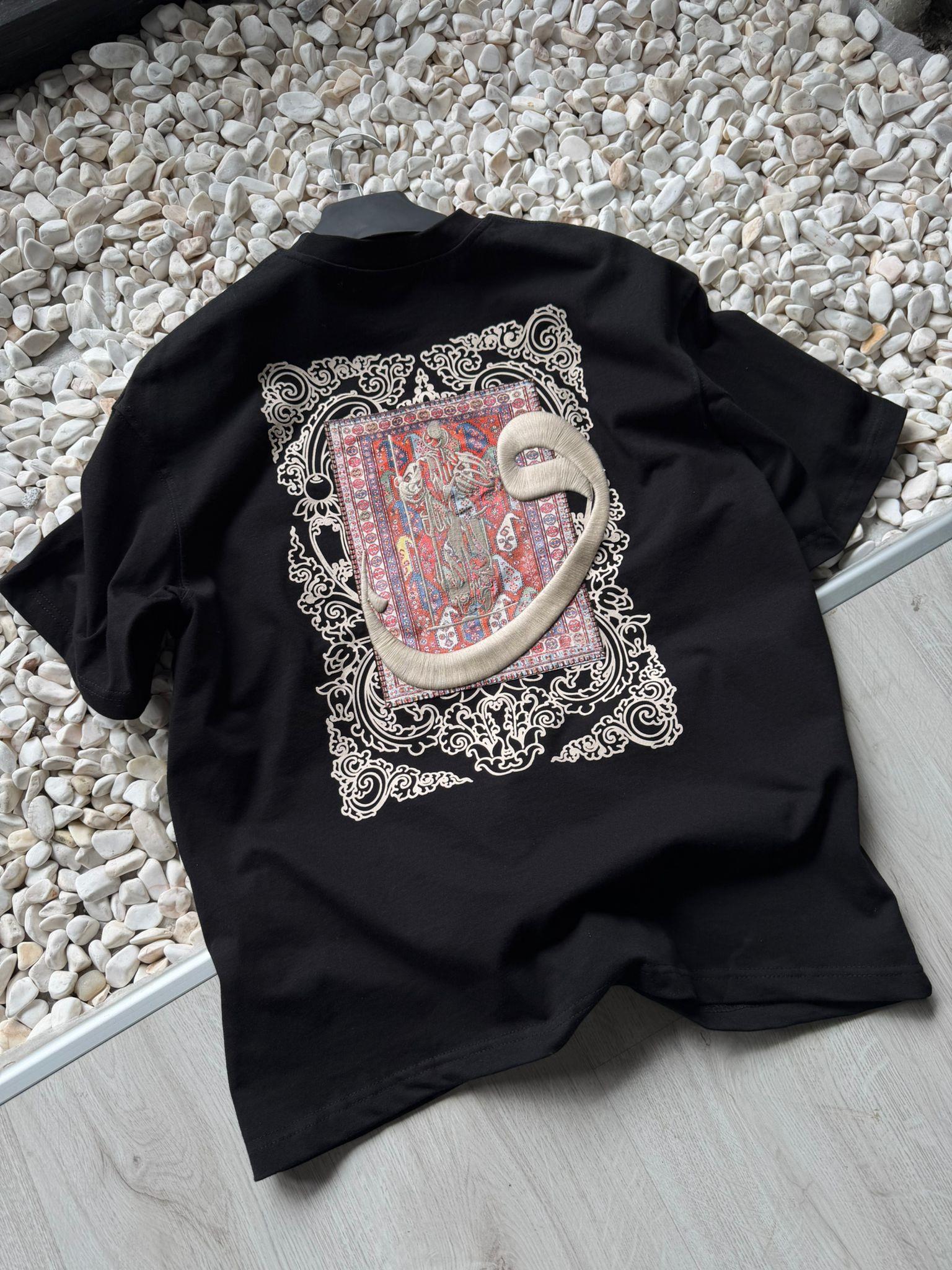 Oversize Baskılı Nakışlı T-shirt