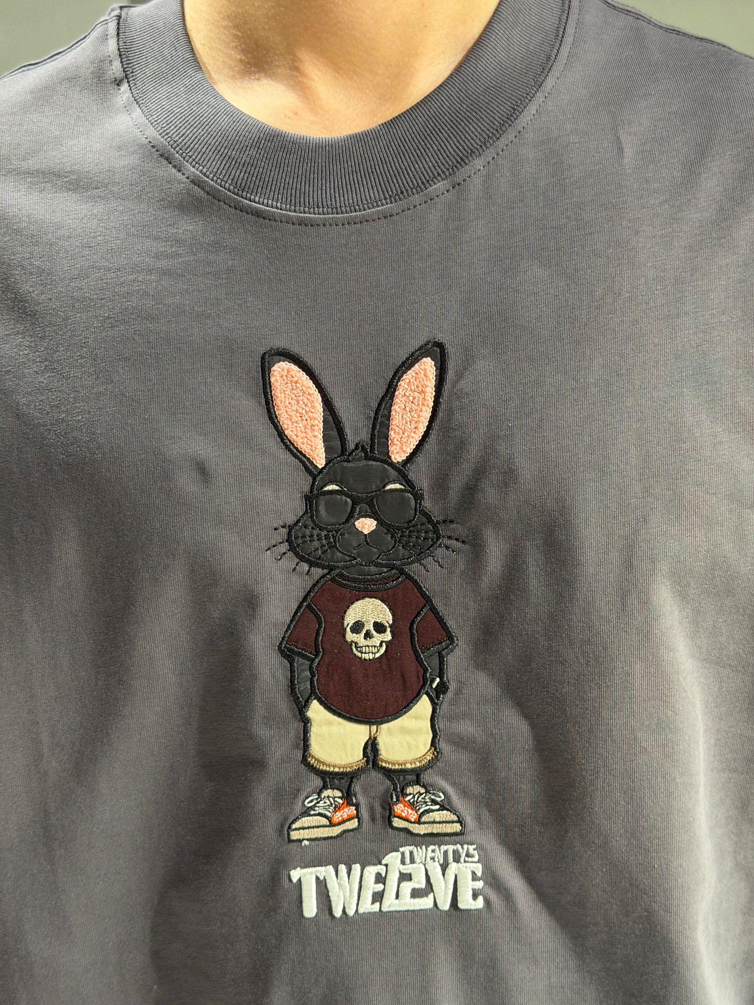 oversize baskılı tişort