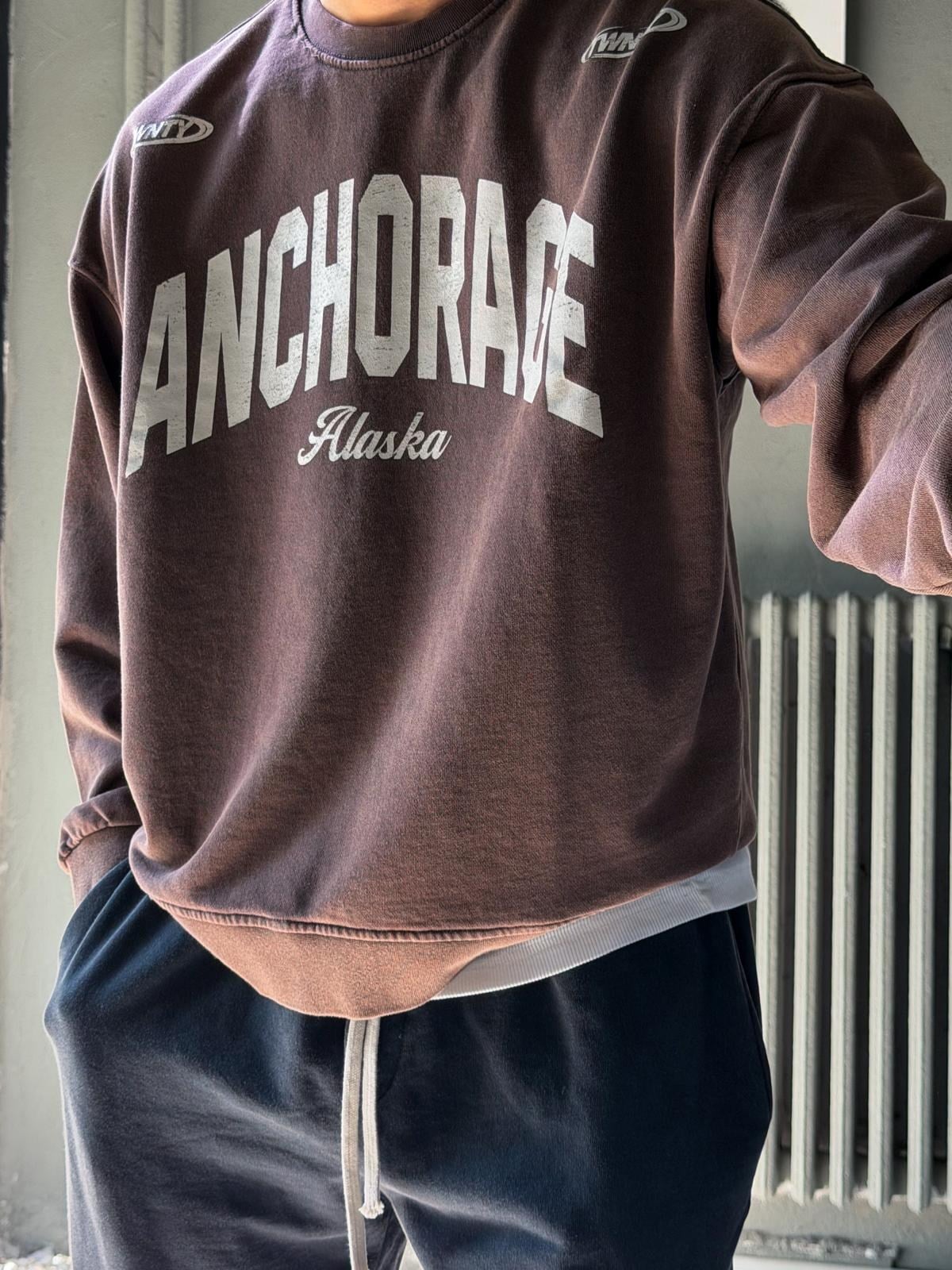 Oversize Bisiklet Yaka Sweat