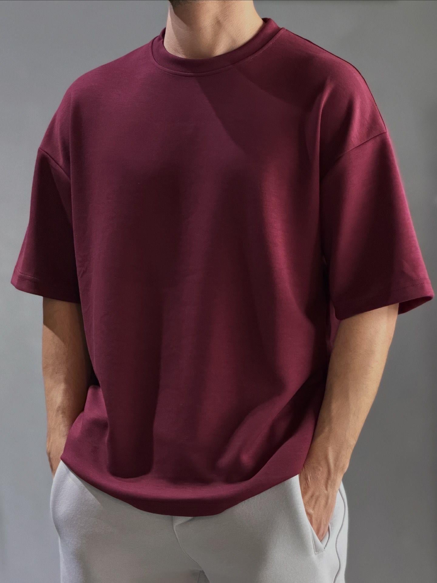 Oversize Düz T-shirt