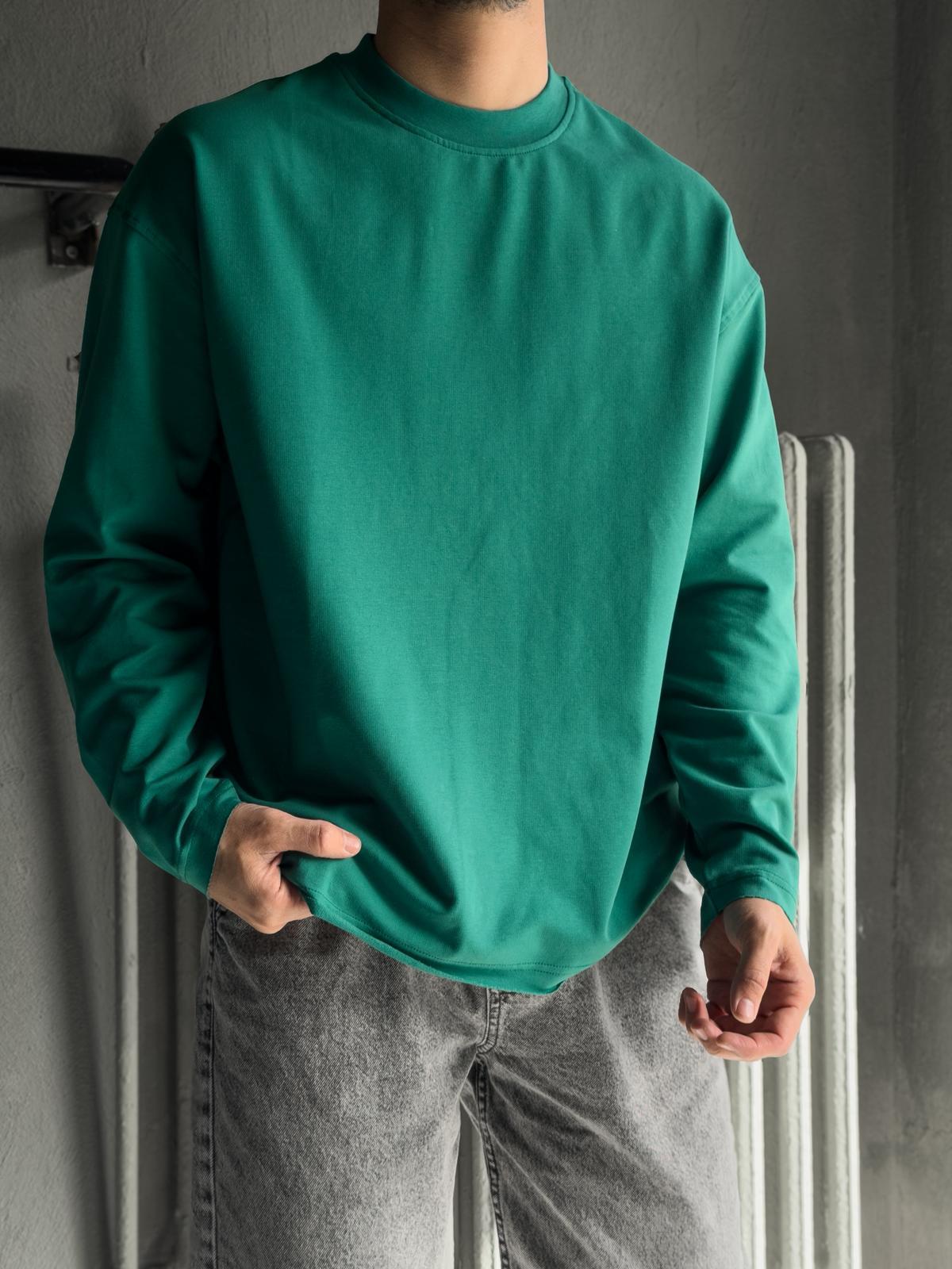 oversize iki iplik uzun kol 