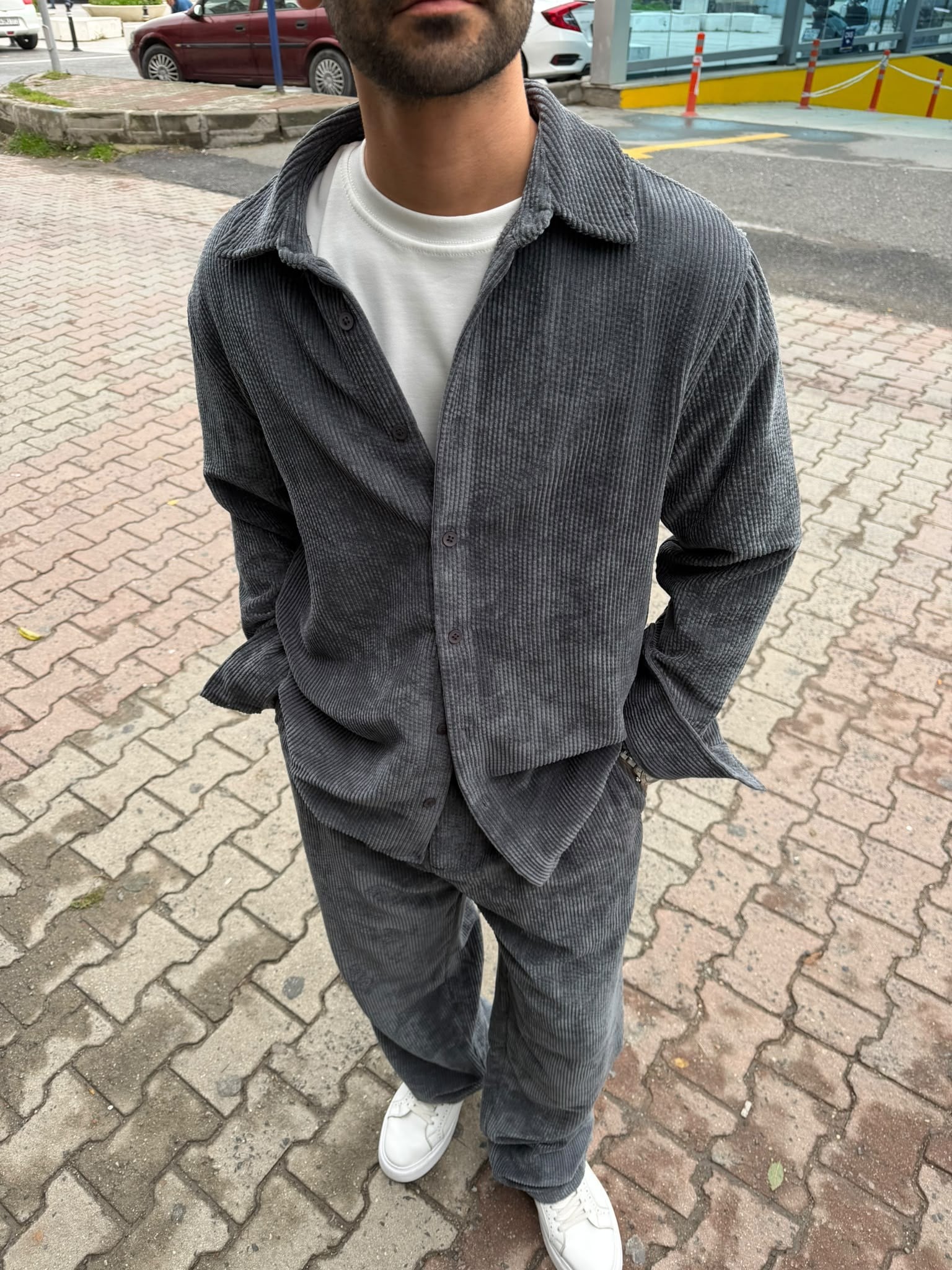 Oversize Kadife Kumaş Alt-Üst