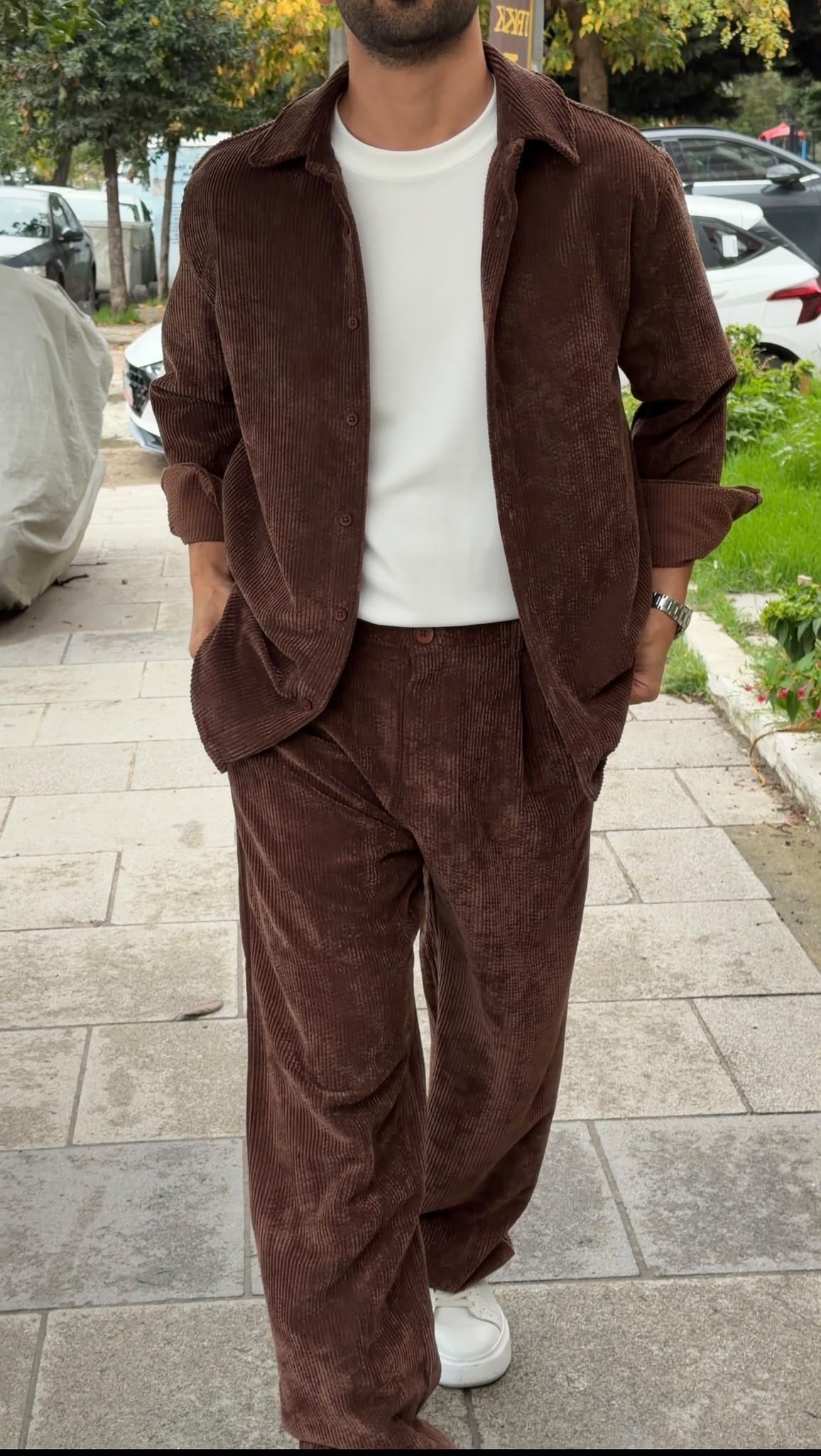 Oversize Kadife Kumaş Alt-Üst