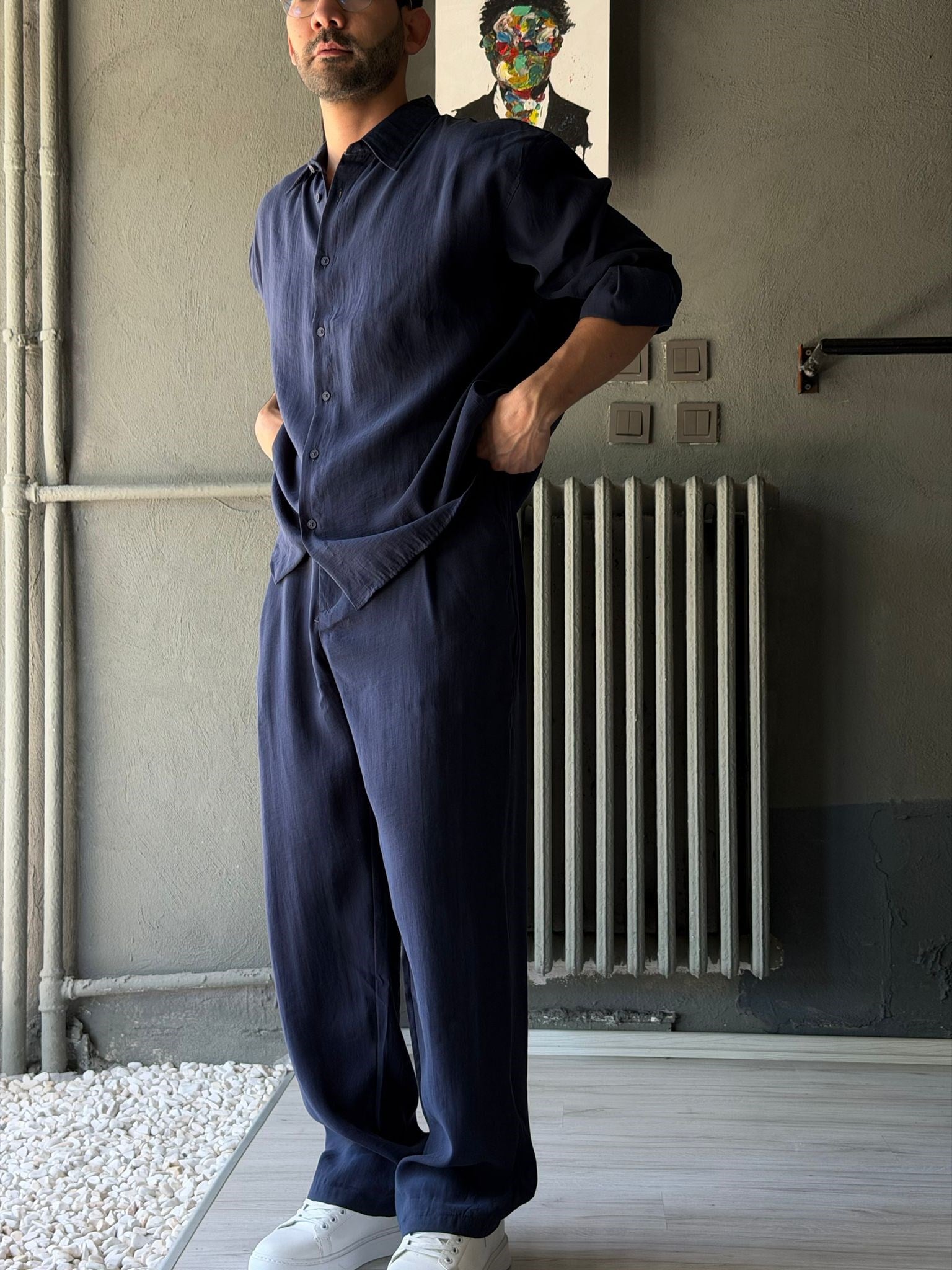 Oversize Modal Kumaş Alt-üst Takım