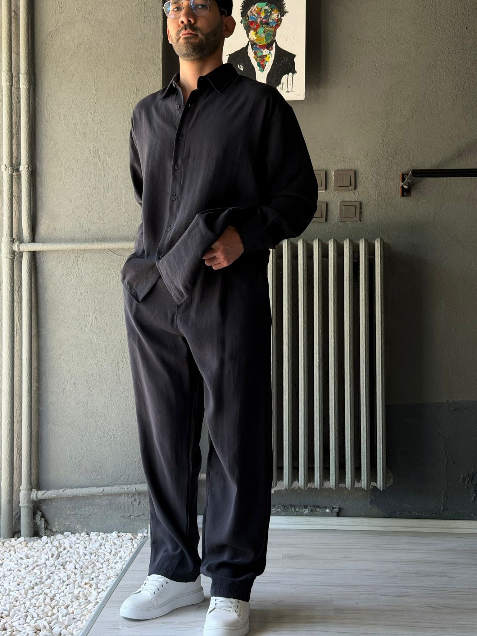 Oversize Modal Kumaş Alt-üst Takım