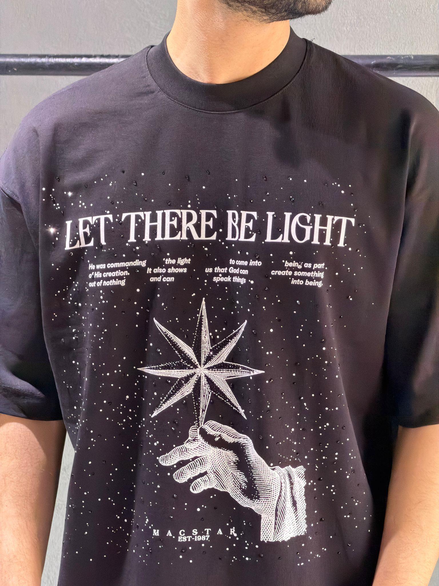 oversize nakışlı ve baskı detaylı tişort 