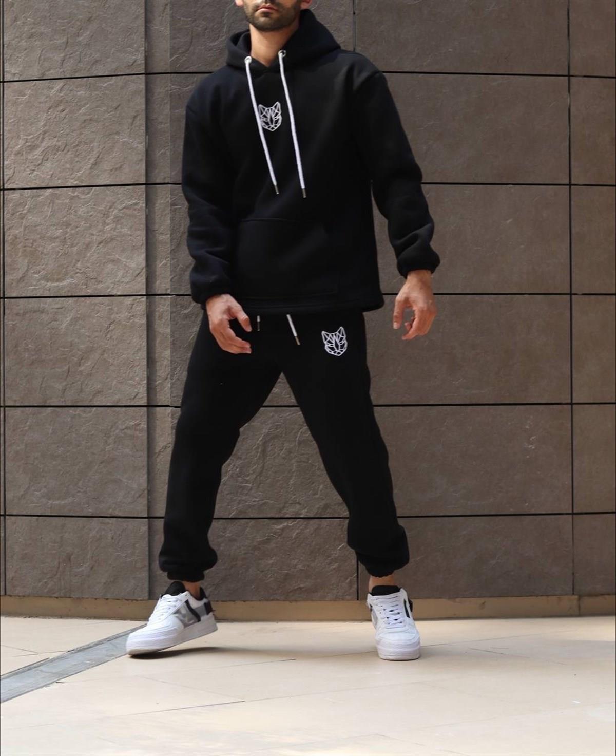 Oversize şardonsuz ikili takım