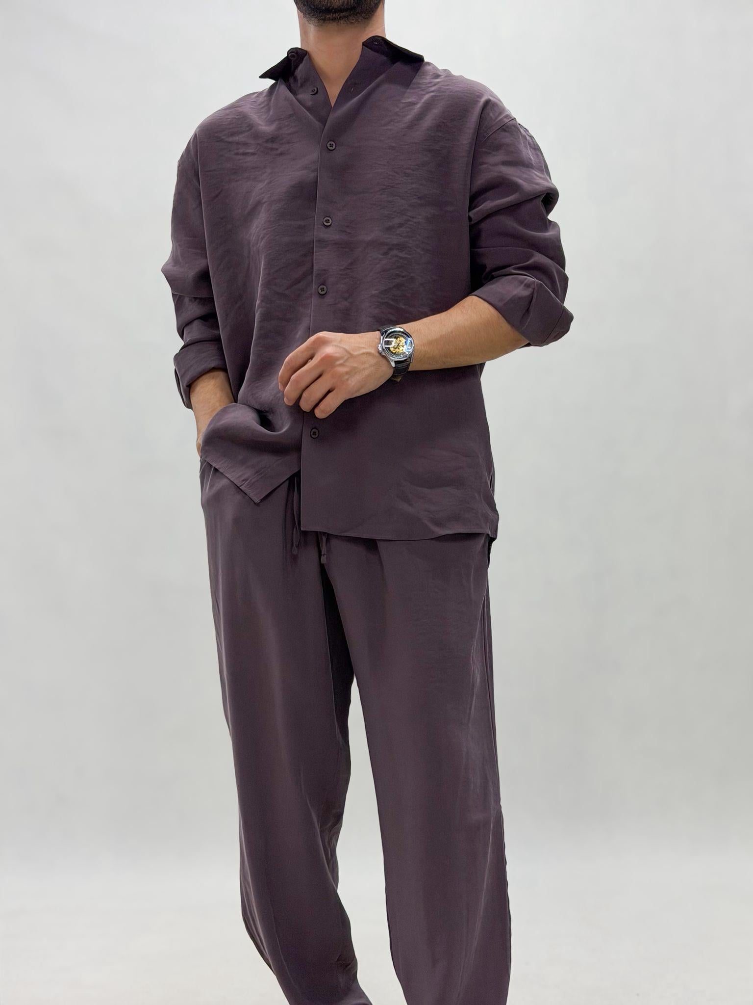 Oversize Tensel Kumaş Alt-üst Takım