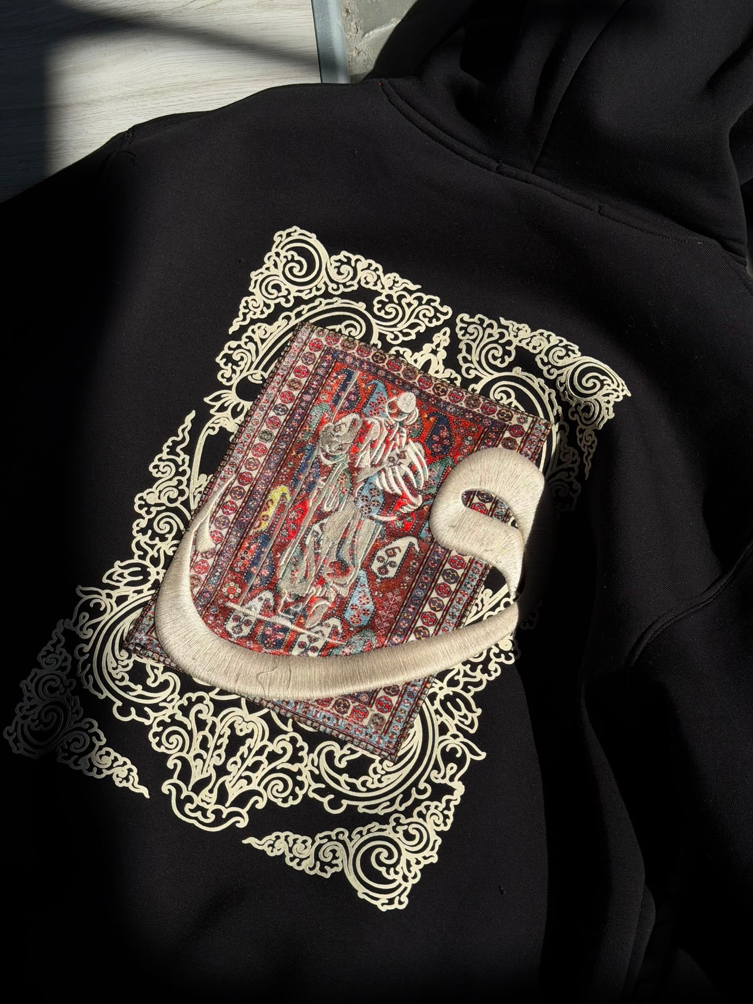 Overszie Baskılı Patch Printing Sweatshirt