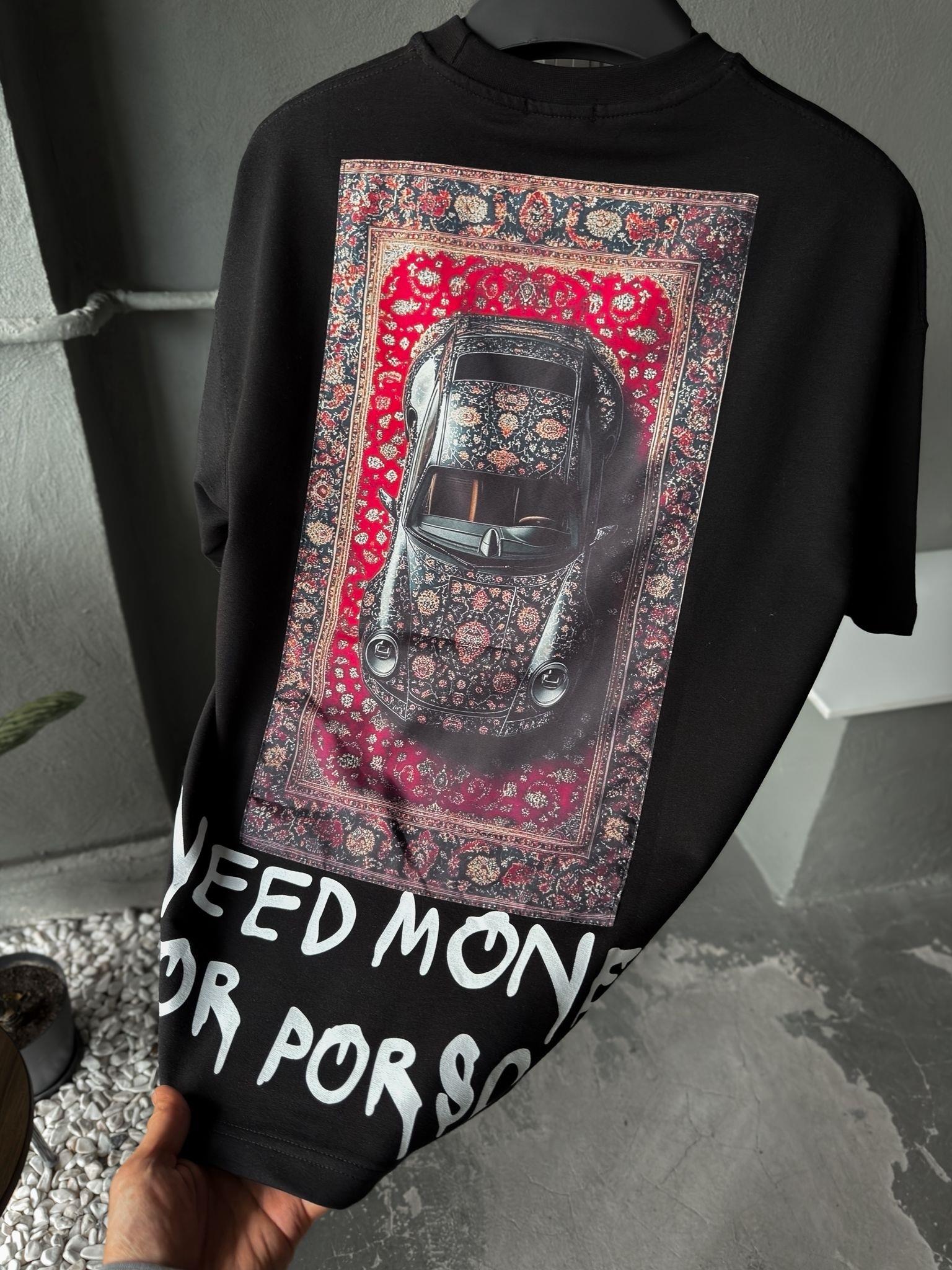 Overszie Baskılı Patch Printing T-shirt