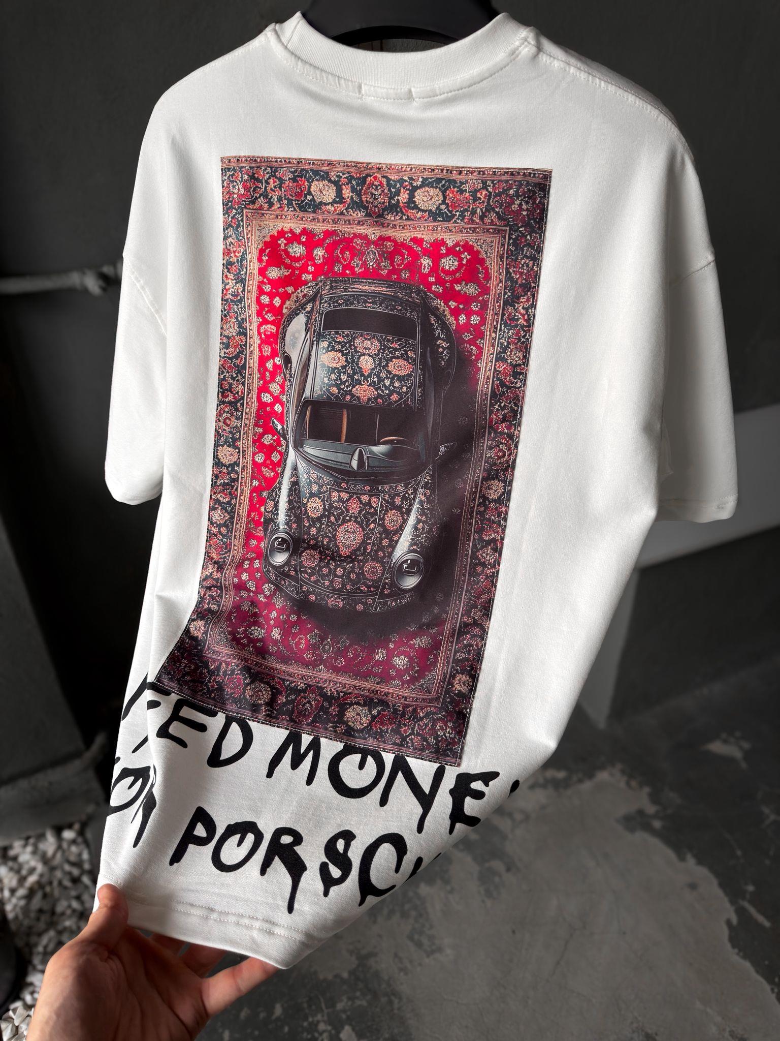 Overszie Baskılı Patch Printing T-shirt