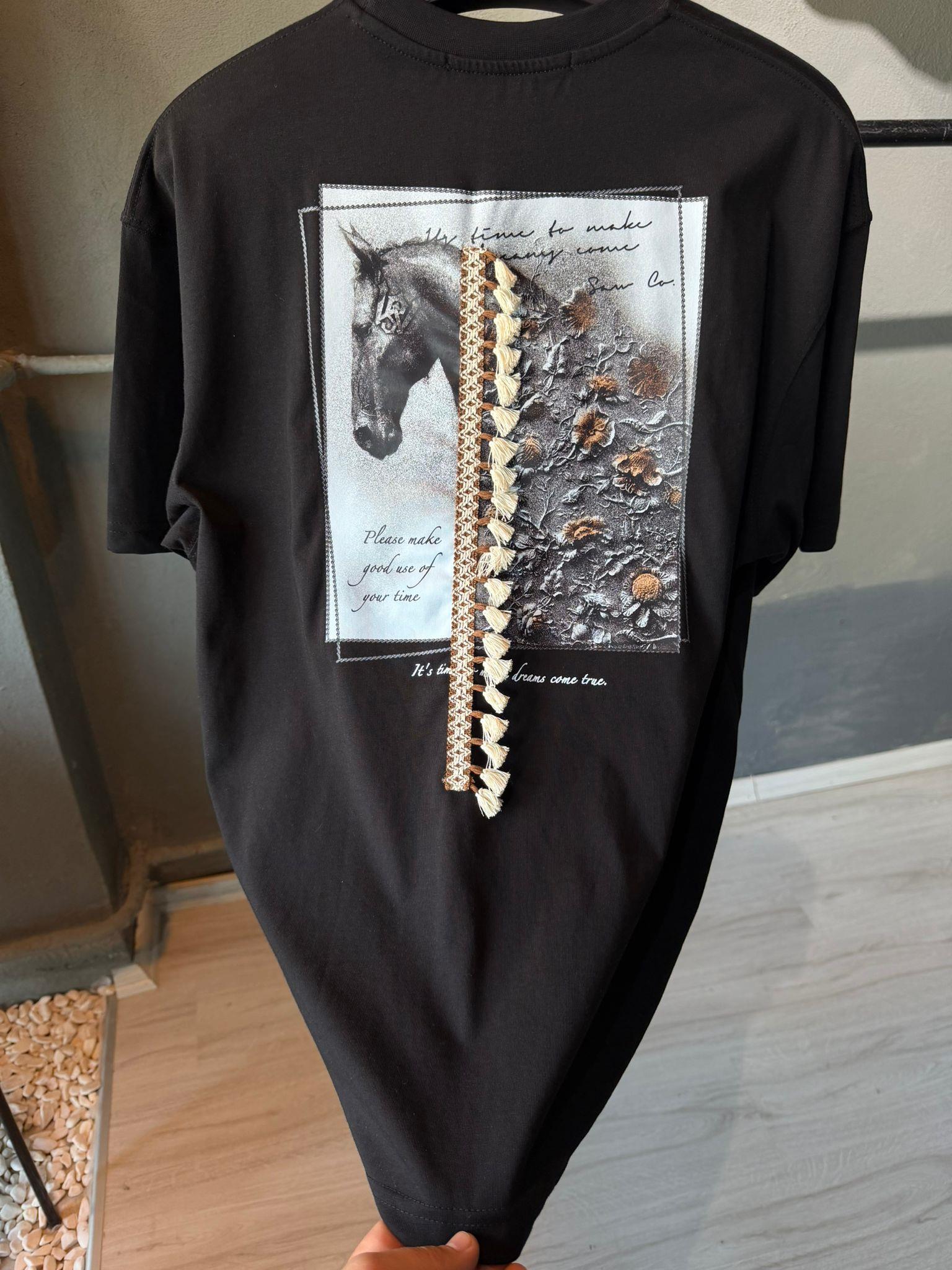 pach nakış  oversıze tişort 