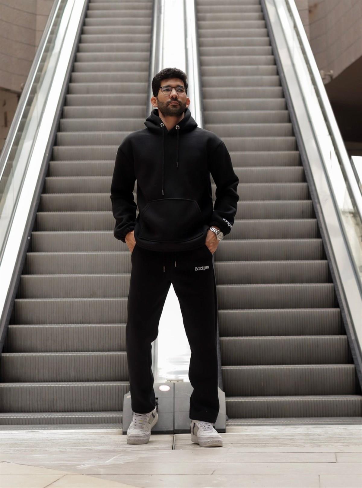 Şardonlu kapüşonlu alt-üst takım