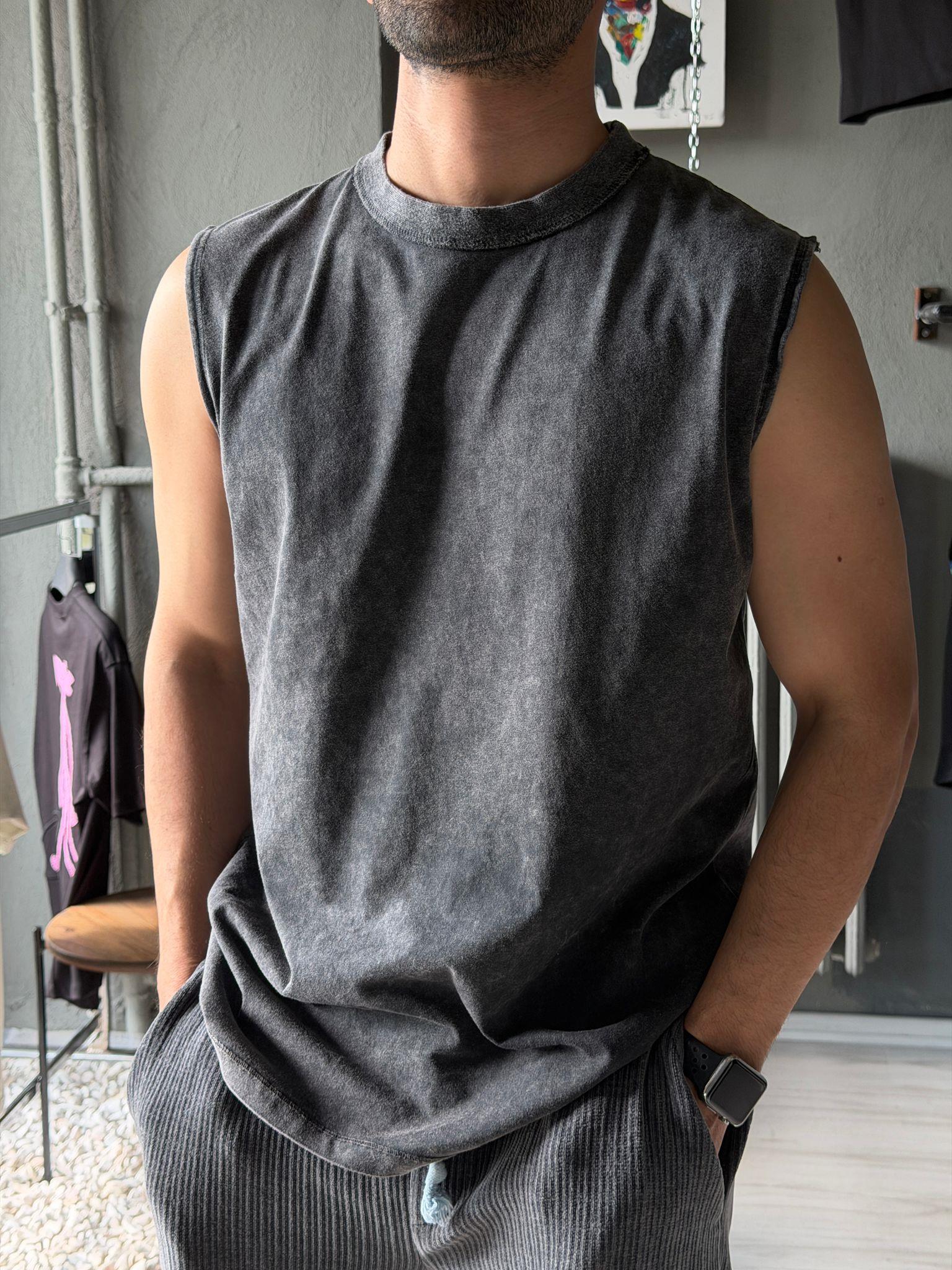 Yıkamalı Oversize Atlet