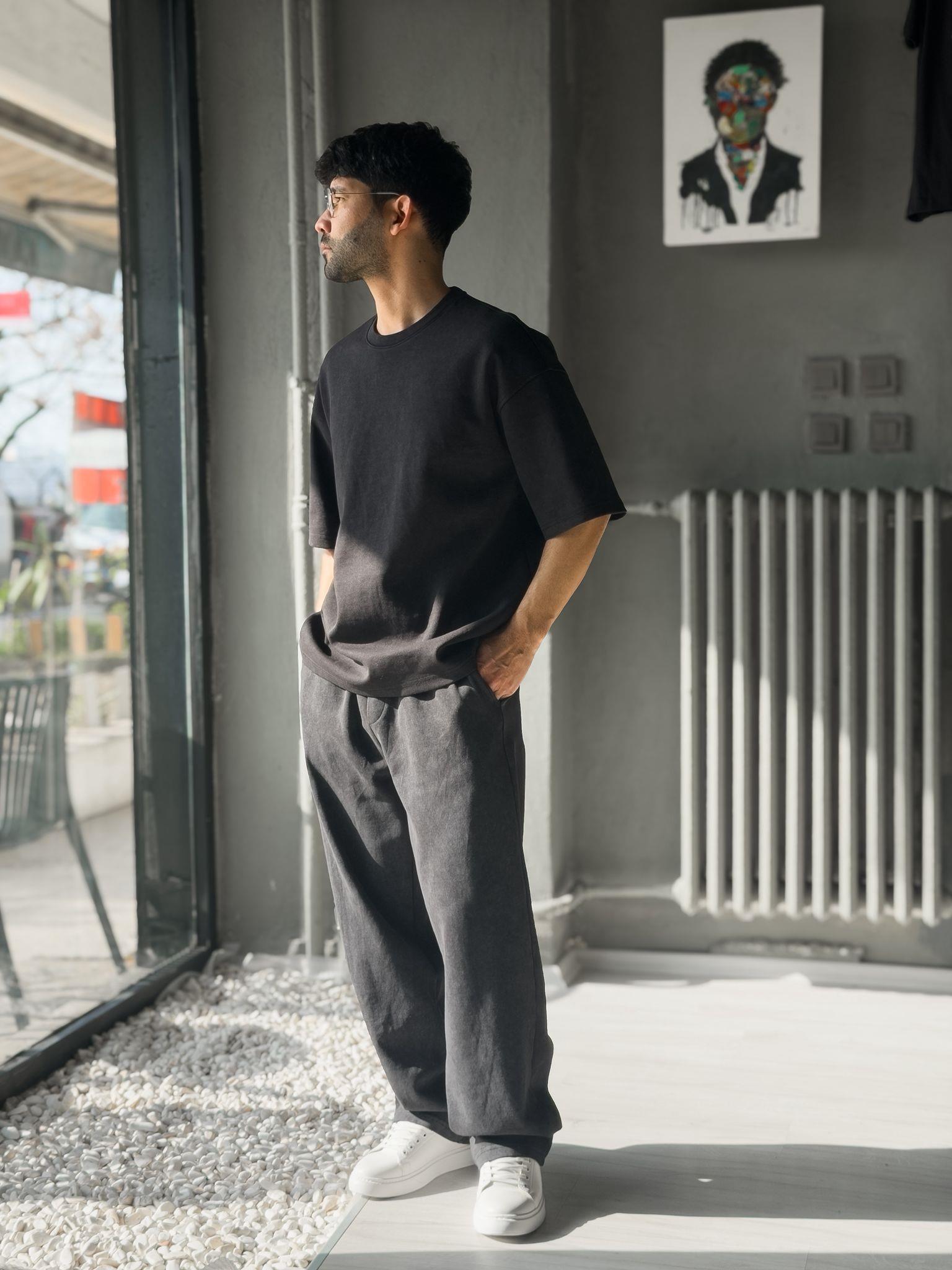 yıkamalı oversize takım