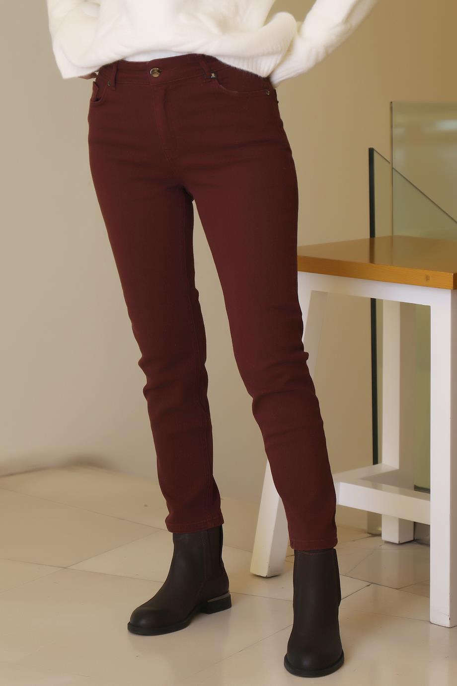 53500-2K6 AYHAN PANTOLON-BORDO