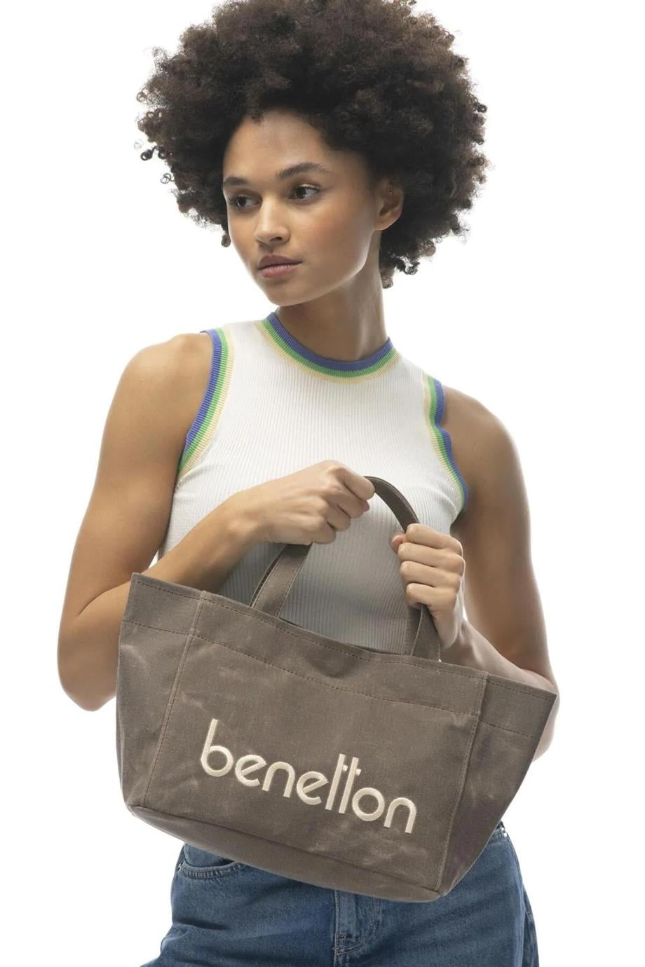 BENETTON KAHVE KADIN EL ÇANTASI 1102-2Y5